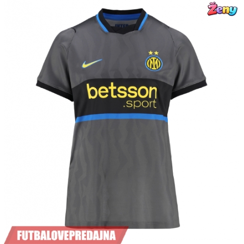 Lacne Ženy Futbalové dres Inter Milan John Stones #6 2026-27 Krátky Rukáv - Tretina